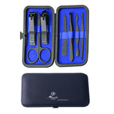 Unisex Stainless Steel 7 Piece Sets Dark Blue Manicure & Pedicure Set - Amedeo Exclusive